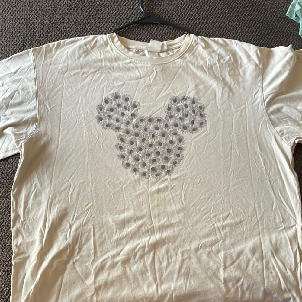 Woman Cream yellow Mickey Mouse T-Shirt